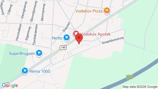 Lejligheder til leje i Vodskov - Foto fra Google Street View