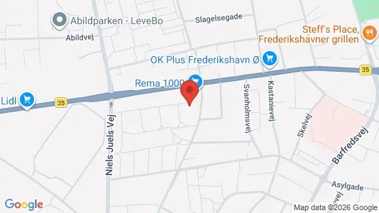 Lejligheder til leje i Frederikshavn - Foto fra Google Street View