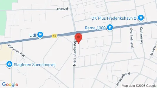Lejligheder til leje i Frederikshavn - Foto fra Google Street View