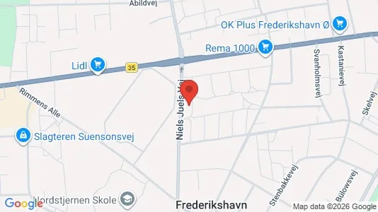 Lejligheder til leje i Frederikshavn - Foto fra Google Street View