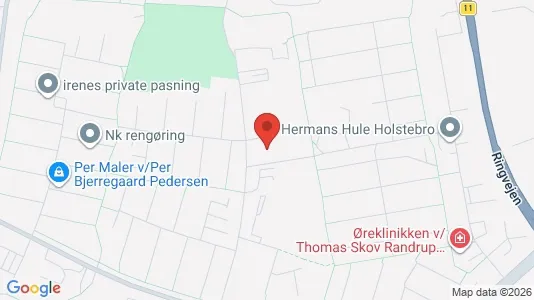 Lejligheder til leje i Holstebro - kort over placeringen