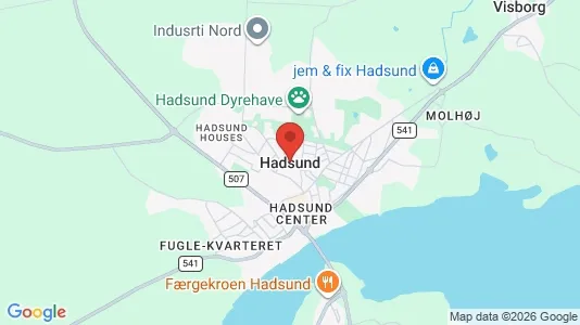 Lejligheder til leje i Hadsund - Foto fra Google Street View