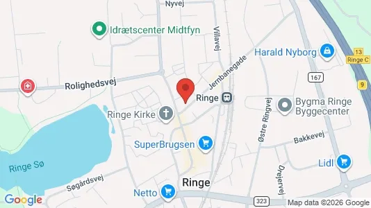 Lejligheder til leje i Ringe - Foto fra Google Street View