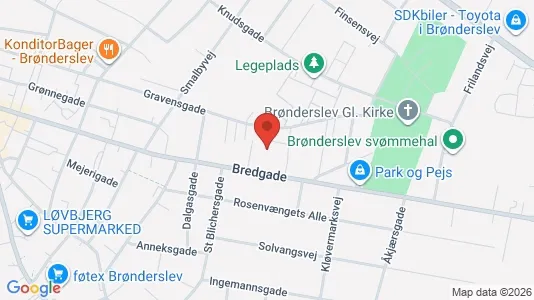 Lejligheder til leje i Brønderslev - Foto fra Google Street View