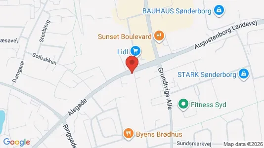 Lejligheder til leje i Sønderborg - Foto fra Google Street View