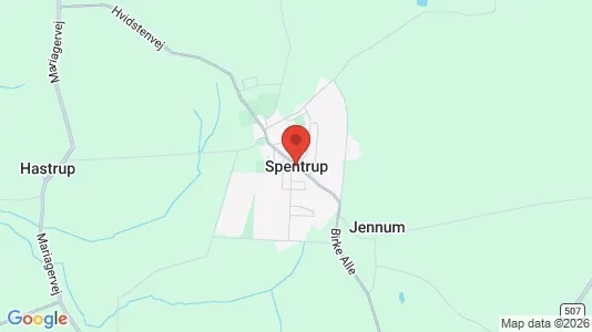 Huse til leje i Spentrup - Foto fra Google Street View