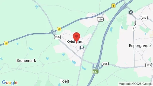 Huse til leje i Kvistgård - kort over placeringen