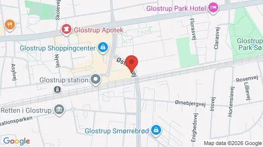 Lejligheder til leje i Glostrup - kort over placeringen
