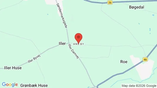 Huse til leje i Ans By - Foto fra Google Street View