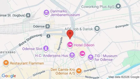 Lejligheder til leje i Odense C - kort over placeringen