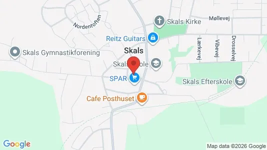 Lejligheder til leje i Skals - Foto fra Google Street View