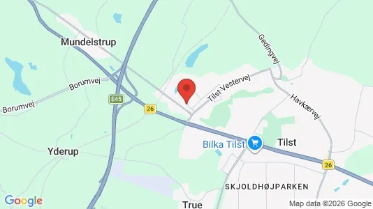 Huse til leje i Tilst - Foto fra Google Street View