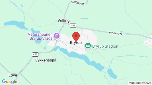 Huse til leje i Bryrup - Foto fra Google Street View