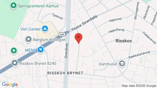 Lejligheder til leje i Risskov - kort over placeringen