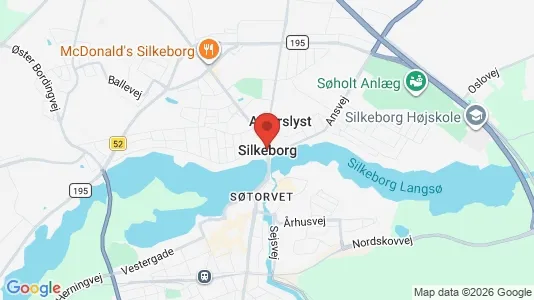 Huse til leje i Silkeborg - kort over placeringen