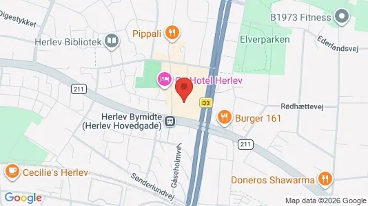 Lejligheder til leje i Herlev - kort over placeringen