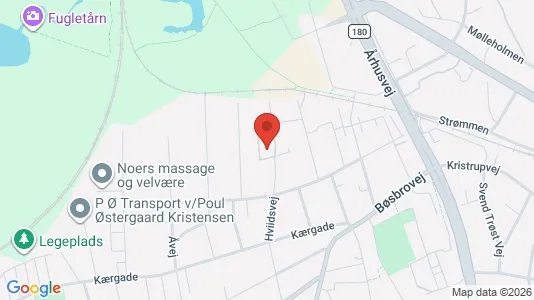 Lejligheder til leje i Randers SV - kort over placeringen
