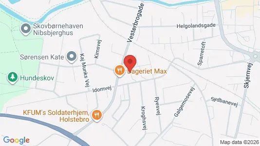 Lejligheder til leje i Holstebro - kort over placeringen