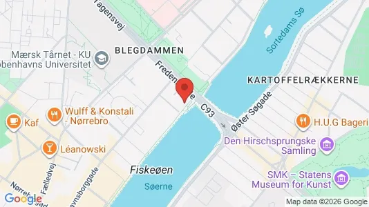 Lejligheder til leje i Nørrebro - kort over placeringen