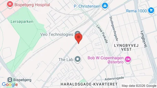 Lejligheder til leje i Nørrebro - kort over placeringen