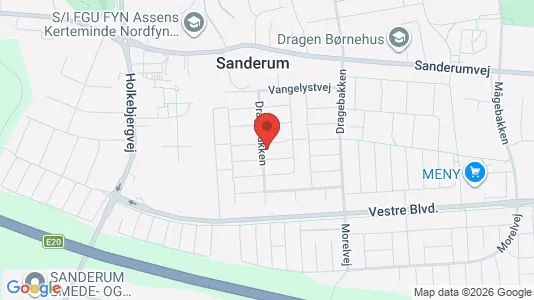 Lejligheder til leje i Odense SV - kort over placeringen