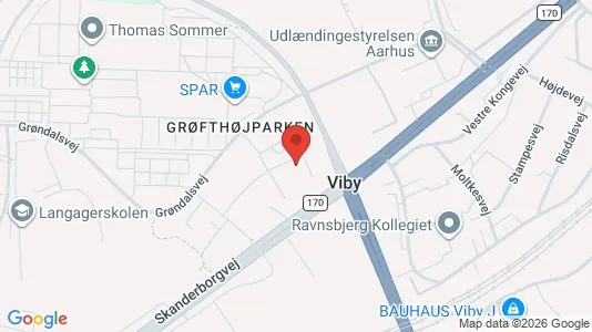 Lejligheder til leje i Viby J - kort over placeringen