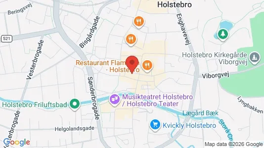 Lejligheder til leje i Holstebro - kort over placeringen