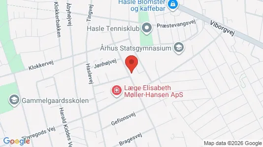 Lejligheder til leje i Åbyhøj - kort over placeringen