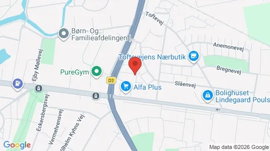 Lejligheder til leje i Odense SØ - kort over placeringen