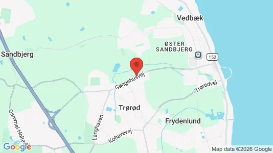 Huse til leje i Vedbæk - kort over placeringen
