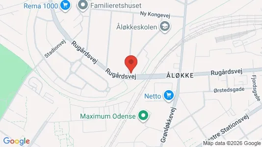 Lejligheder til leje i Odense C - kort over placeringen