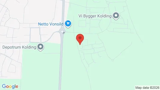 Lejligheder til leje i Kolding - kort over placeringen