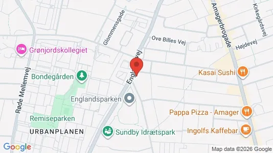 Lejligheder til leje i København S - kort over placeringen