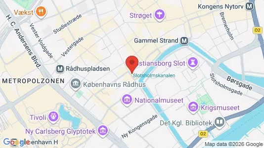 Lejligheder til leje i København K - kort over placeringen