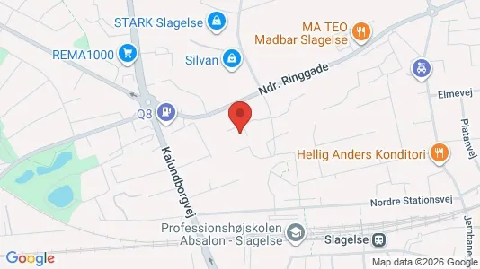 Lejligheder til leje i Slagelse - kort over placeringen