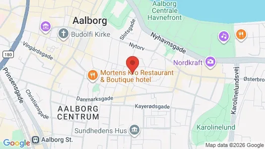 Lejligheder til leje i Aalborg Centrum - kort over placeringen
