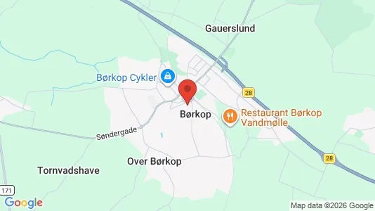 Huse til leje i Børkop - Foto fra Google Street View