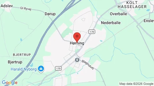 Huse til leje i Hørning - Foto fra Google Street View