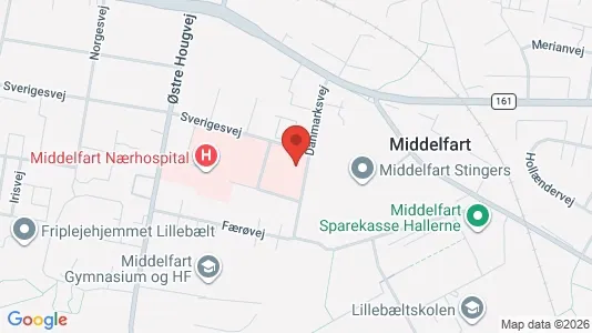 Lejligheder til leje i Middelfart - Foto fra Google Street View