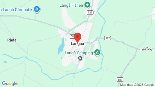 Lejligheder til leje i Langå - Foto fra Google Street View