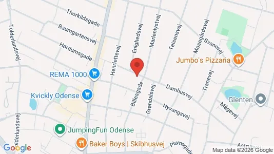 Lejligheder til leje i Odense C - Foto fra Google Street View