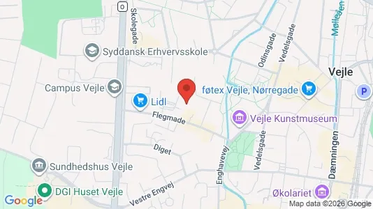 Lejligheder til leje i Vejle Centrum - Foto fra Google Street View