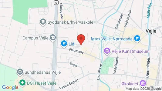 Lejligheder til leje i Vejle Centrum - Foto fra Google Street View