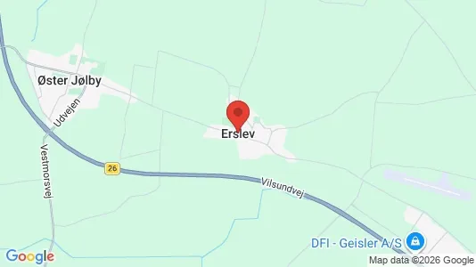 Lejligheder til leje i Erslev - Foto fra Google Street View