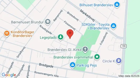 Lejligheder til leje i Brønderslev - Foto fra Google Street View