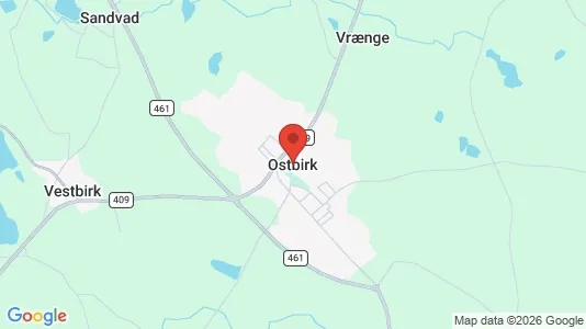 Huse til leje i Østbirk - Foto fra Google Street View