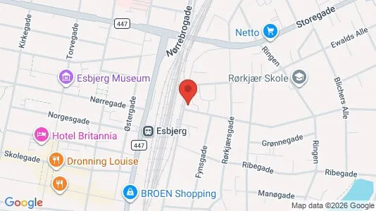 Lejligheder til leje i Esbjerg Centrum - Foto fra Google Street View