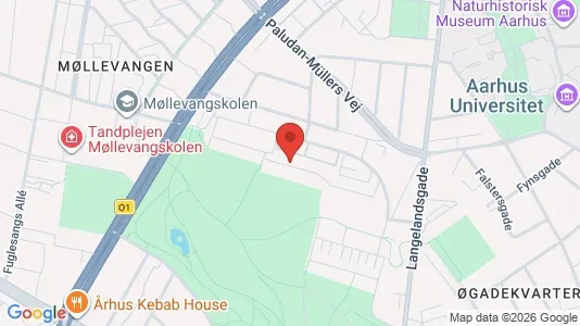 Lejligheder til leje i Århus C - kort over placeringen
