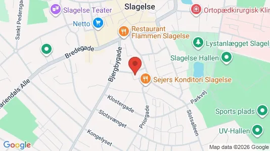Lejligheder til leje i Slagelse - kort over placeringen