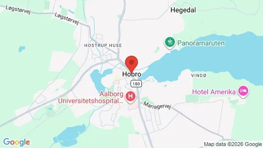 Huse til leje i Hobro - kort over placeringen